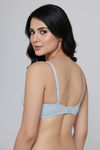 Zivame Padded Plunge Wired Medium Coverage Tshirt Bra - Ice Water — thumbnail 2